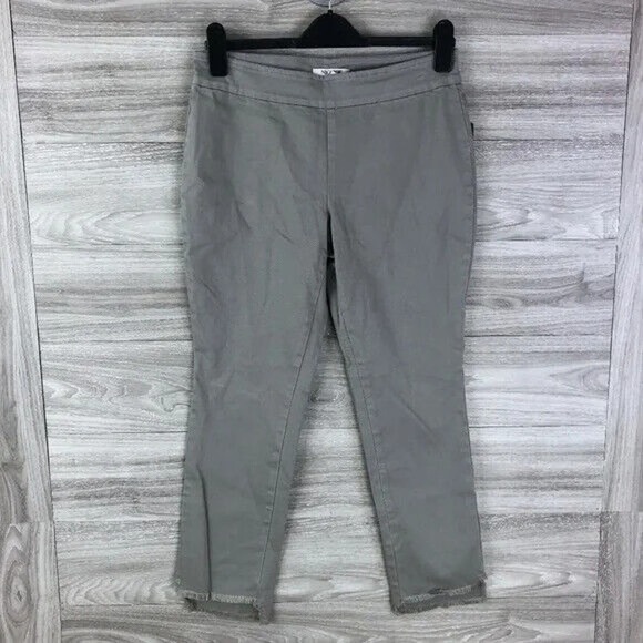 NIC+ZOE Women's Colored Step Denim Pant in Grey Size 6 - Picture 3 of 7